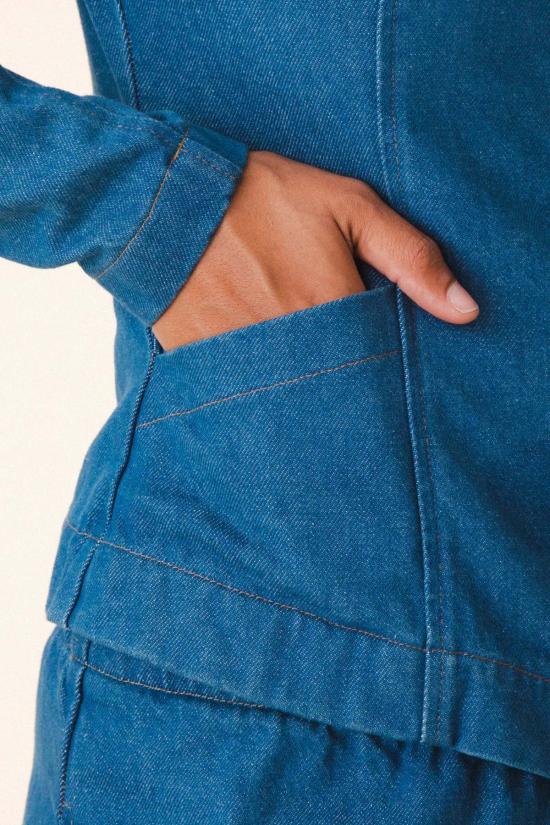  Prairie Underground 데님 자켓 프레리 언더그라운드 듄 테일러드 재킷 터프스킨 블루 - OTHER BRANDS