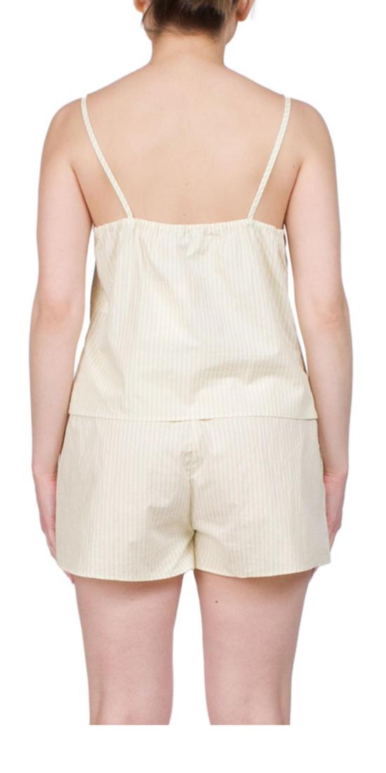  데이지 스튜디오 언더웨어 플래킷 숏 세트 버터 스트라이프 - DEIJI STUDIO