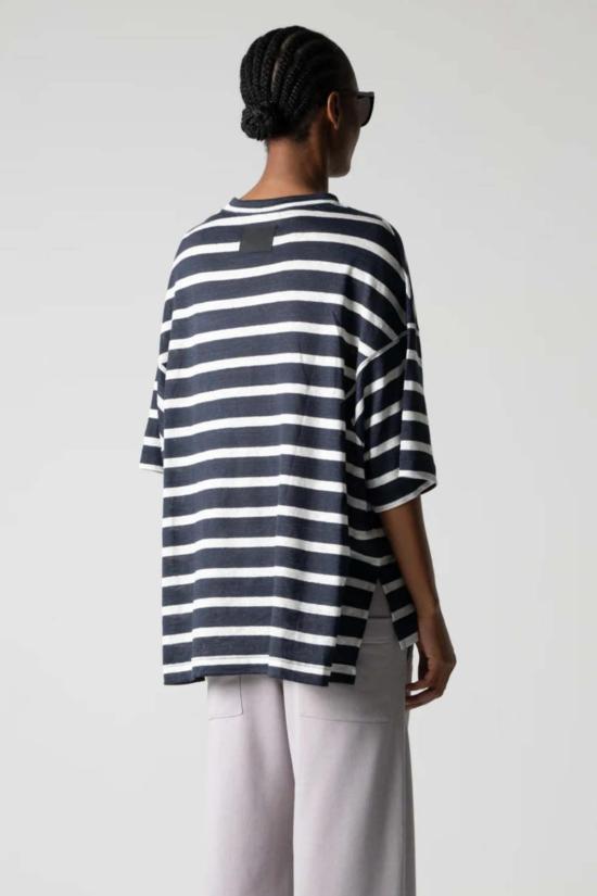  COG The Big Smoke 반팔 티셔츠 Cog The Big Smoke Harley 티셔츠 네이비/화이트 스트라이프 - OTHER BRANDS