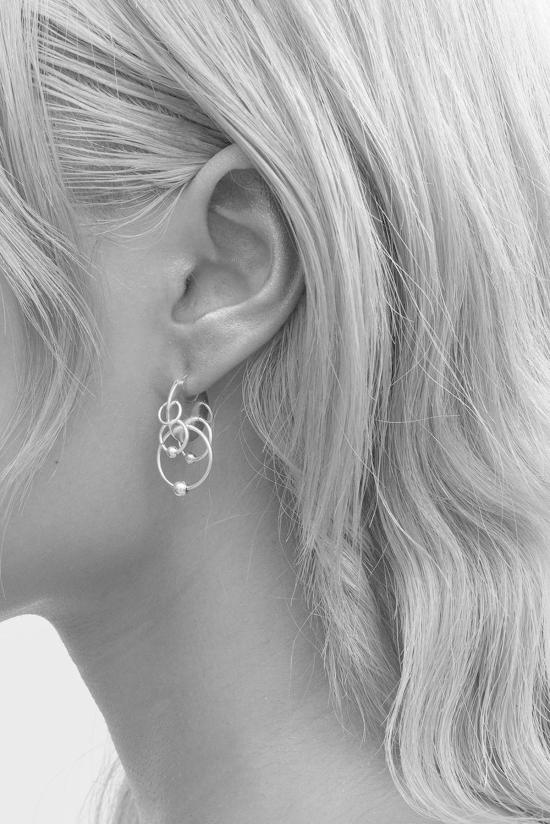  Spylxn 이어링 Venn Quinn 귀걸이 실버