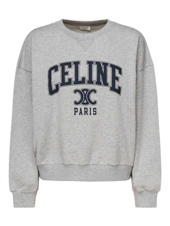 25SS 셀린느 긴팔 티셔츠 RY08C450I09SH GREY MELANGE NAVY DOM