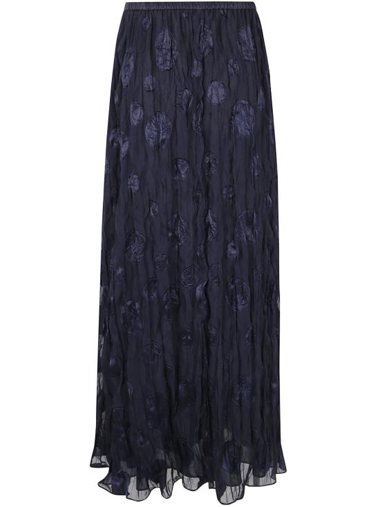 25SS 엠포리오 아르마니 미디 스커트 EW000886AF12530 F4031 BLUE - EMPORIO ARMANI