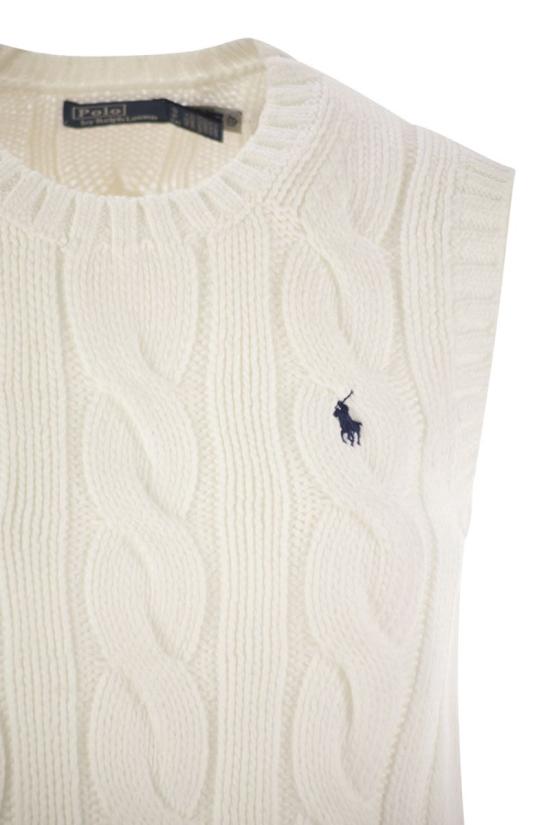 25SS 폴로 랄프로렌 베스트 211959295 001 WHITE - POLO RALPH LAUREN