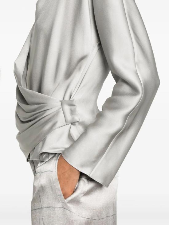 25SS 조르지오 아르마니 블라우스 GW000843TE10101 GREY - GIORGIO ARMANI