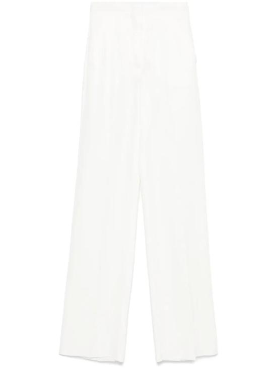 25SS 막스마라 스트레이트 팬츠 2511131122600 001 WHITE