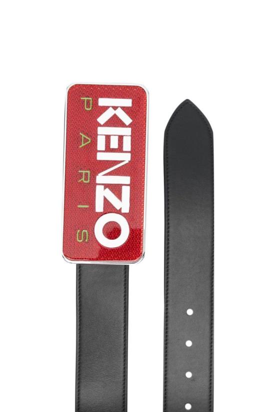  겐조 가죽 벨트 FD55CE014L25 99 Black - KENZO