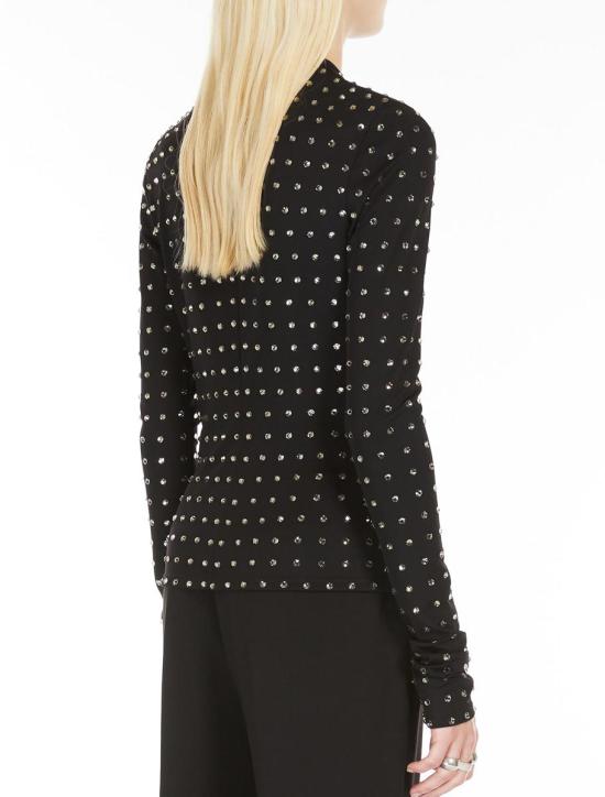 25SS 스포트막스 긴팔 티셔츠 2512941031600002 Black - SPORTMAX