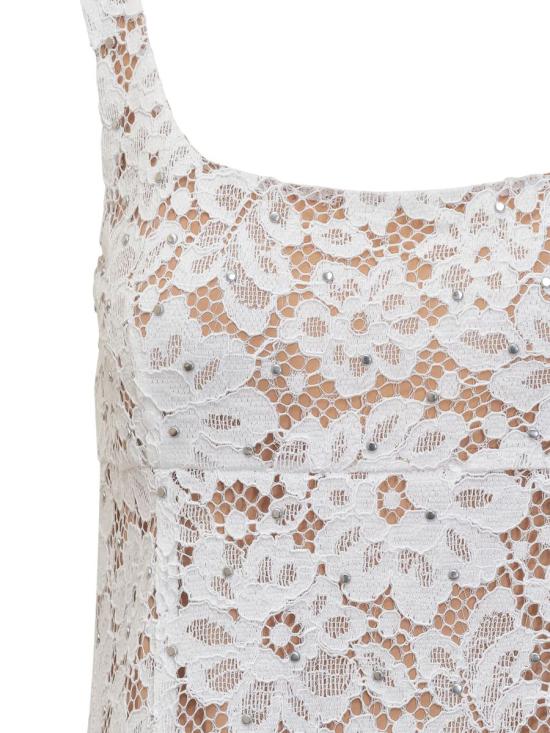 25SS 마이클 코어스 미디 원피스 MS582WGGTA 100 WHITE - MICHAEL KORS