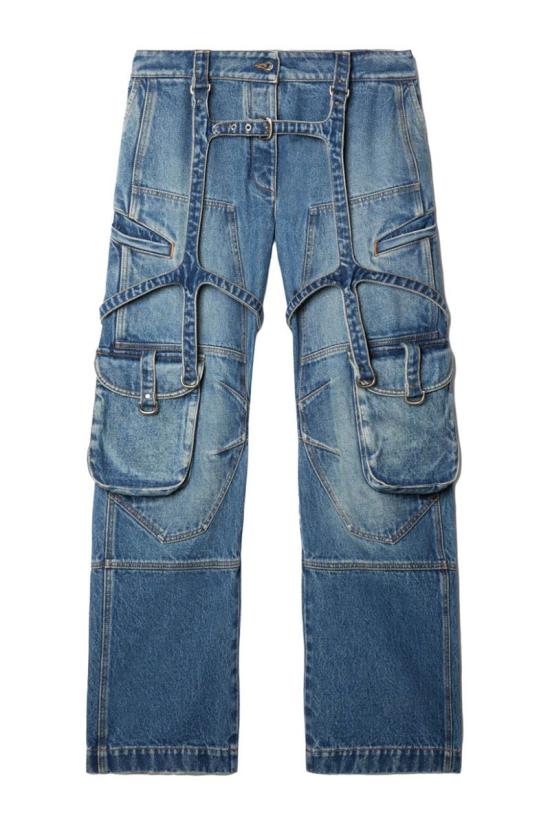  오프화이트 데님 팬츠 OWYB018C99DEN0014500 Navy