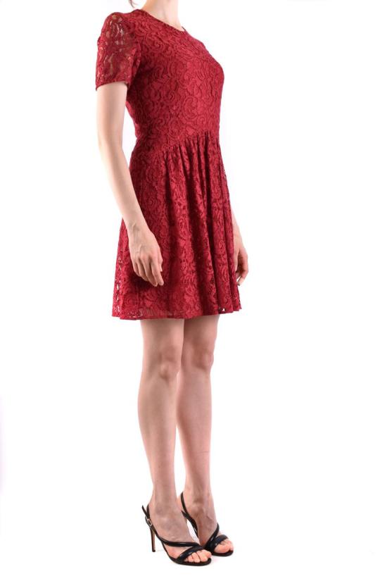  버버리 미디 원피스 4042394 60450 Red - BURBERRY