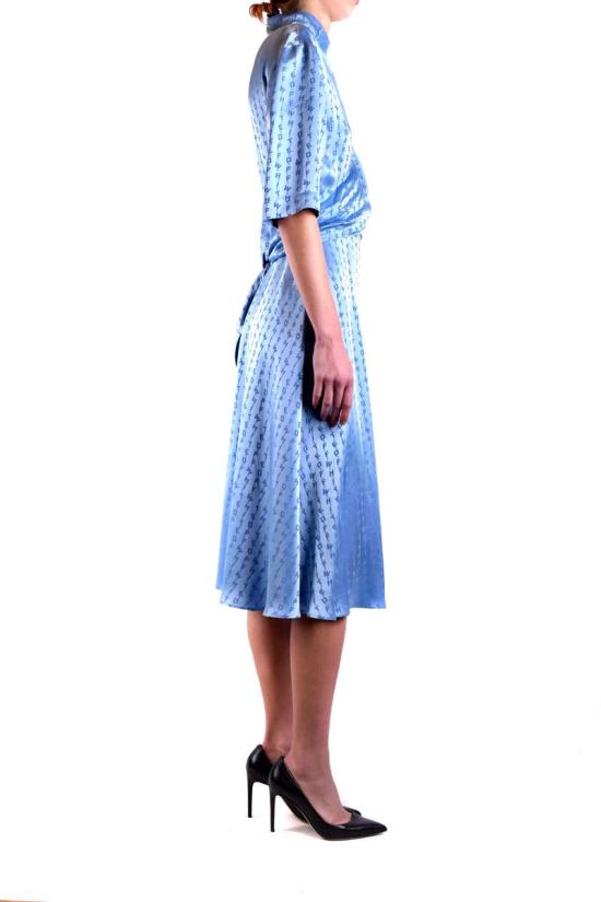  오프화이트 미디 원피스 OWDB219R20C86068 BLUE - OFF WHITE