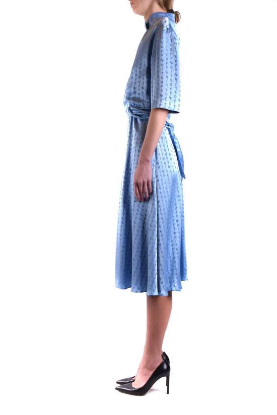  오프화이트 미디 원피스 OWDB219R20C86068 BLUE - OFF WHITE