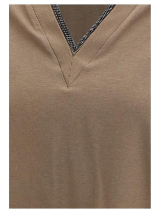 25SS 브루넬로 쿠치넬리 긴팔 티셔츠 M0T18BD222 C8705 BROWN - BRUNELLO CUCINELLI