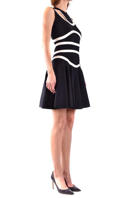  알렉산더 맥퀸 숏 원피스 WF2532094 Black - ALEXANDER MCQUEEN