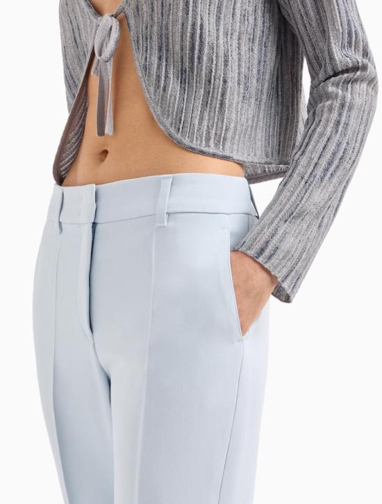 25SS 엠포리오 아르마니 스트레이트 팬츠 0NP08T02013U9309 ZEN BLUE - EMPORIO ARMANI