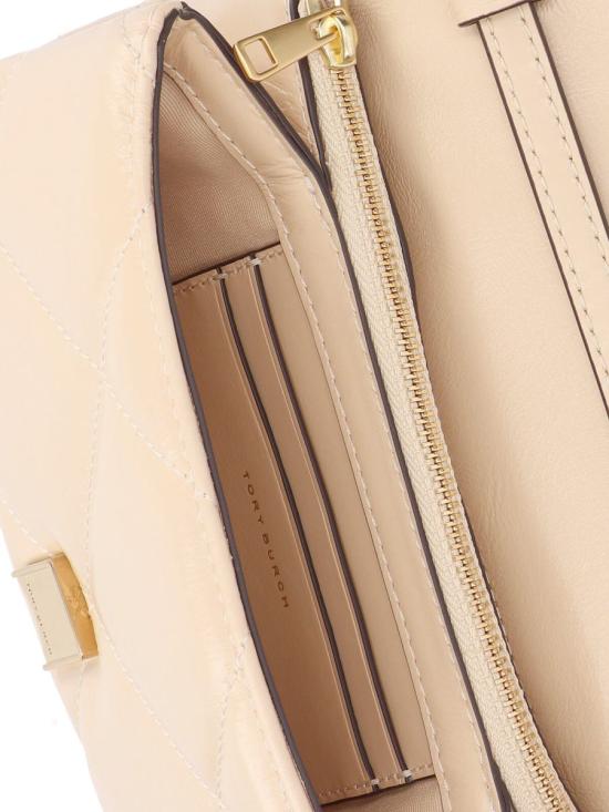 25FW 토리버치 키라 다이아몬드 퀼트 체인 월렛  158624700 Beige - TORY BURCH