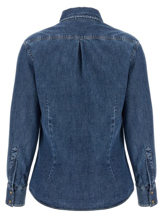 25SS 브루넬로 쿠치넬리 셔츠 MH192NL626C9031 BLUE - BRUNELLO CUCINELLI