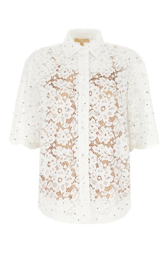 25SS 마이클 코어스 블라우스 MS540SXGTA 100 WHITE