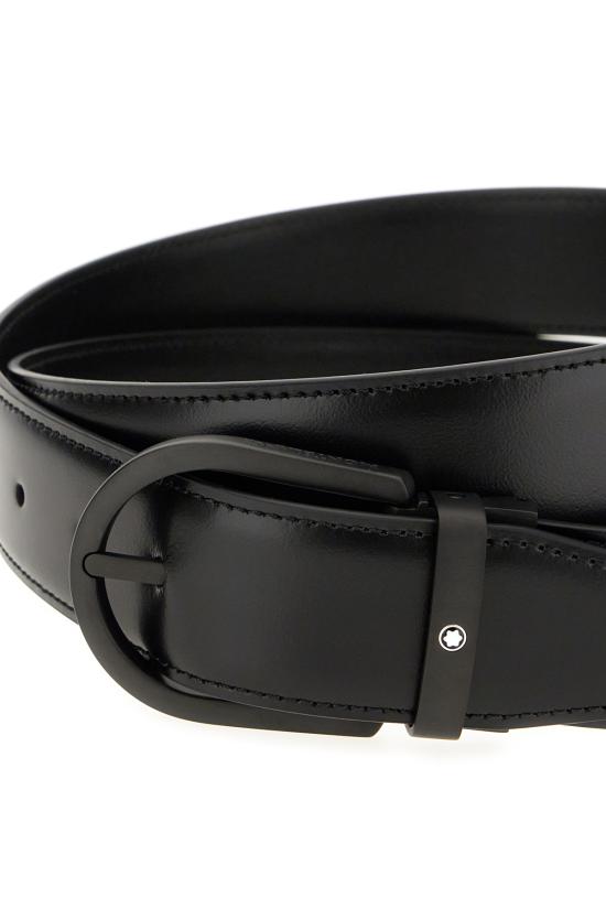 25SS 몽블랑 가죽 벨트 199665 BLACK - MONTBLANC