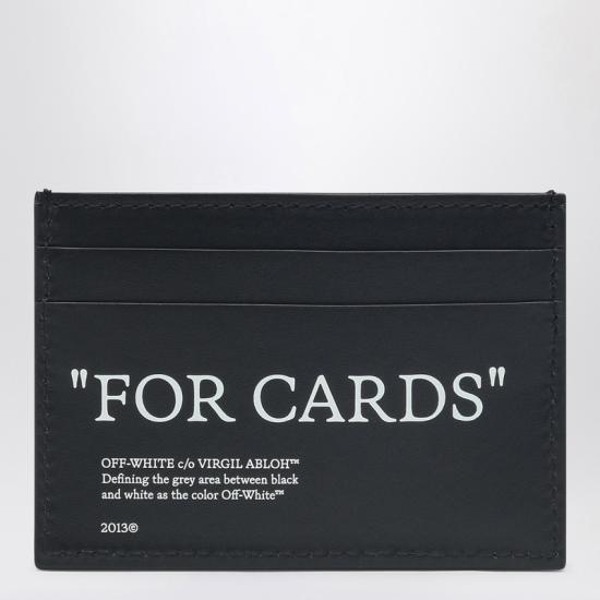 25SS 오프화이트 카드지갑 OMND067C99LEA001 Black - OFF WHITE