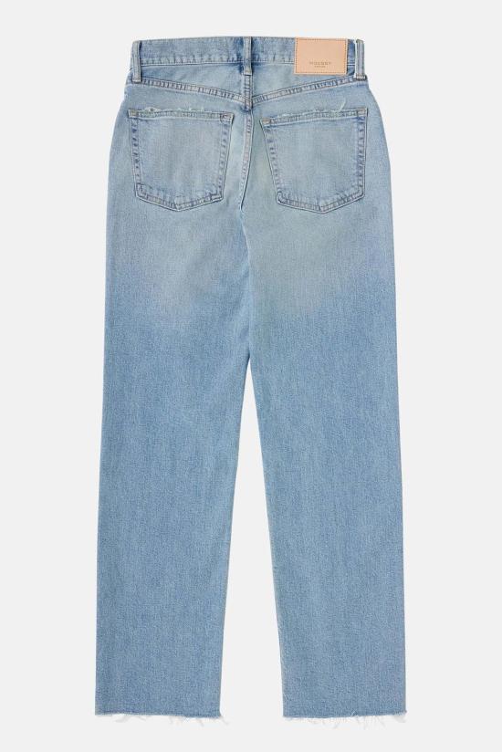  마우지 데님 팬츠 Moussy Cumberland 스트레이트 진 라이트 블루 - MOUSSY