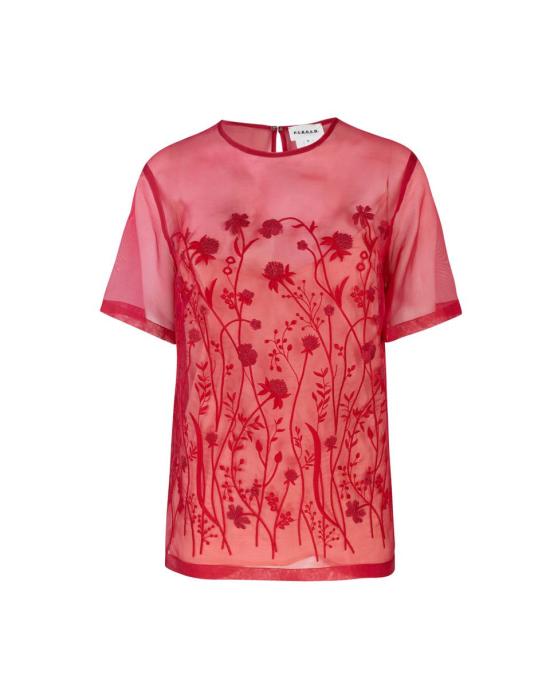 25SS 파로쉬 반팔 티셔츠 D313077SORGENTE061 RED