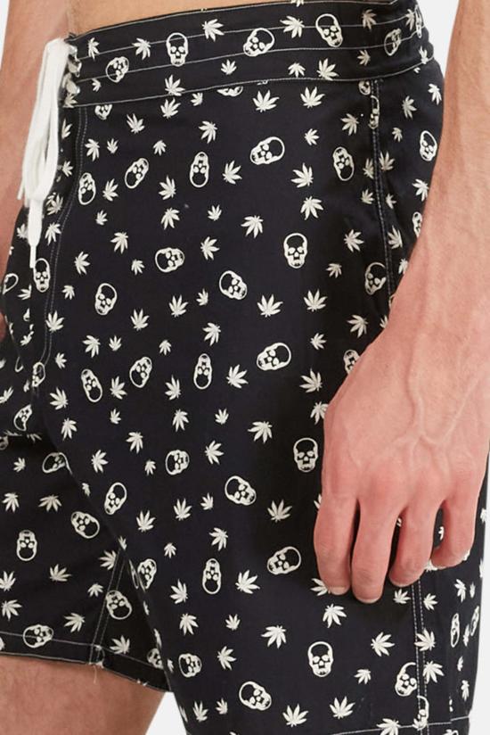  루시앙 팔라피네 스윔팬츠 루시앙 펠라트 피넷 서퍼 숏 블랙/화이트 - LUCIEN PELLAT-FINET