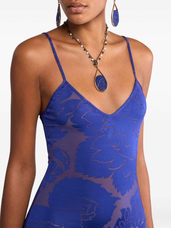 25SS 에트로 롱 원피스 WRHA038299IAD24 B4943 BLUE - ETRO