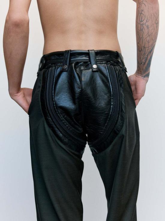  마틴로즈 스트레이트 팬츠 마틴 로즈 테일러드  다크 그린 - MARTINE ROSE