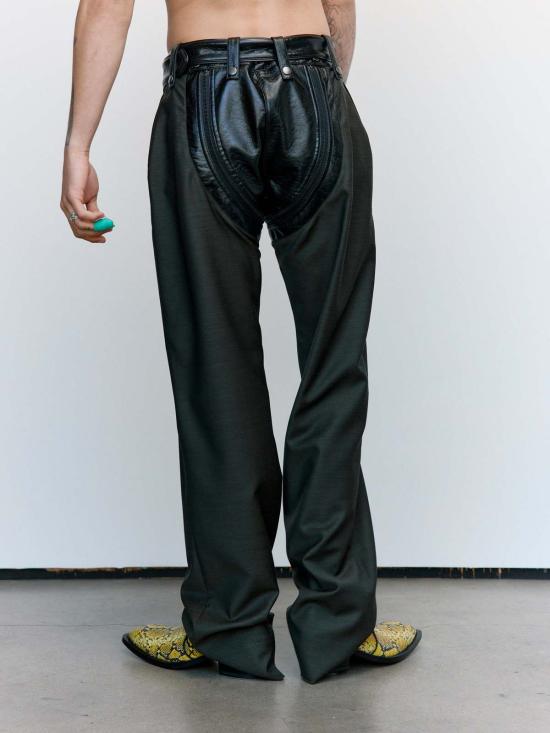  마틴로즈 스트레이트 팬츠 마틴 로즈 테일러드  다크 그린 - MARTINE ROSE