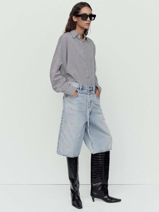  에이골디 데님 숏팬츠 아골데 에미 숏 레플리카 - AGOLDE