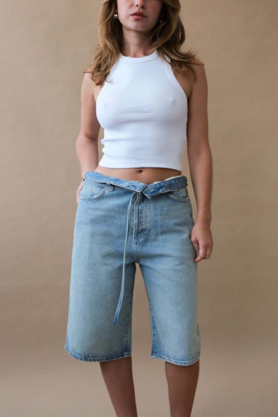  에이골디 데님 숏팬츠 아골데 에미 숏 레플리카 - AGOLDE