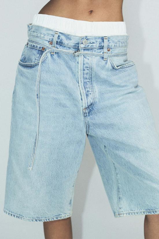  에이골디 데님 숏팬츠 아골데 에미 숏 레플리카 - AGOLDE