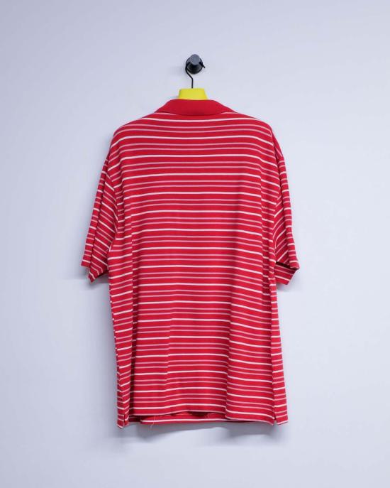  마틴로즈 후드 티셔츠 마틴 로즈 오버사이즈 패널 폴로 레드/화이트 - MARTINE ROSE