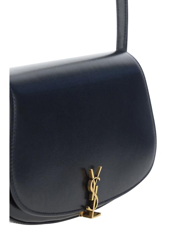 26FW 생로랑 박스 미니 볼테르 하프 문 숄더백 7796420SX0W 1000 BLACK - SAINT LAURENT