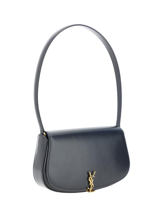 26FW 생로랑 박스 미니 볼테르 하프 문 숄더백 7796420SX0W 1000 BLACK - SAINT LAURENT