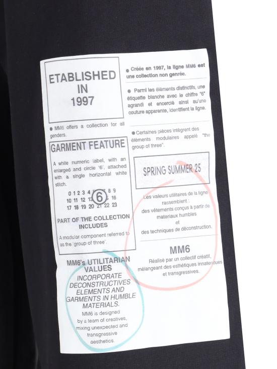 25SS MM6 메종마르지엘라 스트레이트 팬츠 S52KA0527M25012 899 BLACK - MM6 MAISON MARGIELA