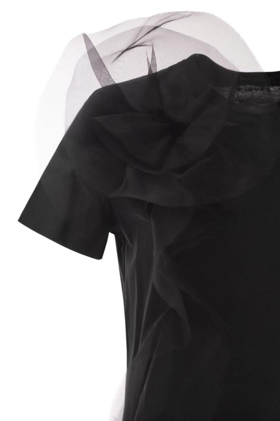 25SS 막스마라 스튜디오 반팔 티셔츠 2516941024600 008 Black - MAX MARA STUDIO