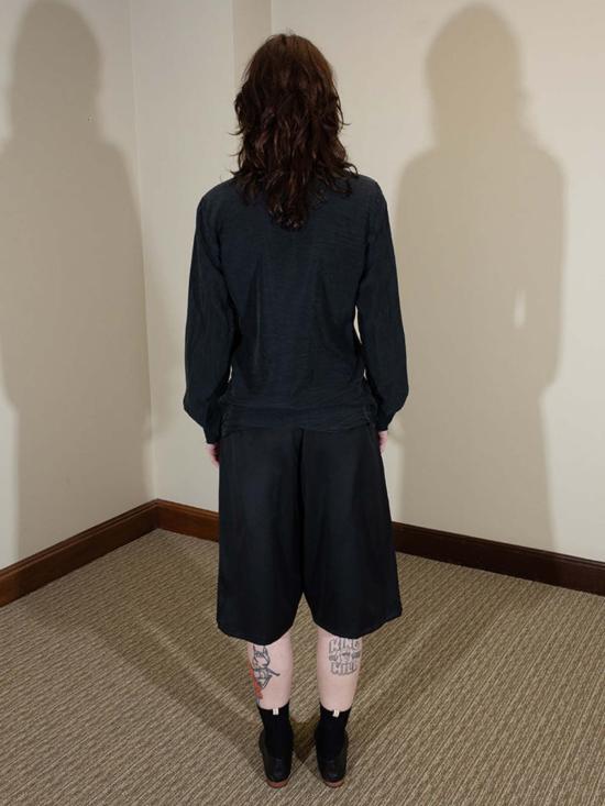  Gabriela Coll 긴팔 셔츠 가브리엘라 콜 No. 197 실크 폰지 셔츠 블랙 - OTHER BRANDS