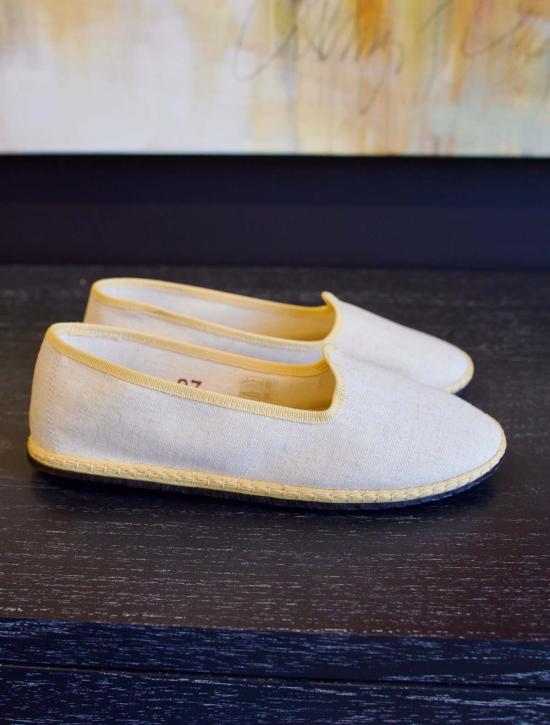  비비 베네치아 로퍼 비비 클래식 리넨 Furlana Lisca Bianca (아이보리) - VIBI VENEZIA