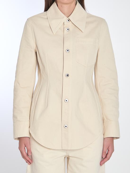 25SS 보테가베네타 셔츠 829180 CREAM