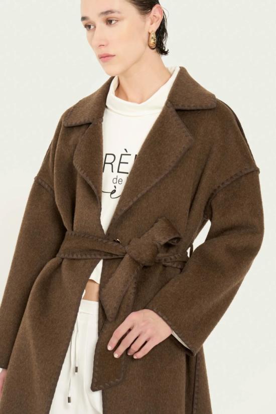 24FW 비카리오 친퀘 코트 CARISSA 706 Brown - VICARIO CINQUE