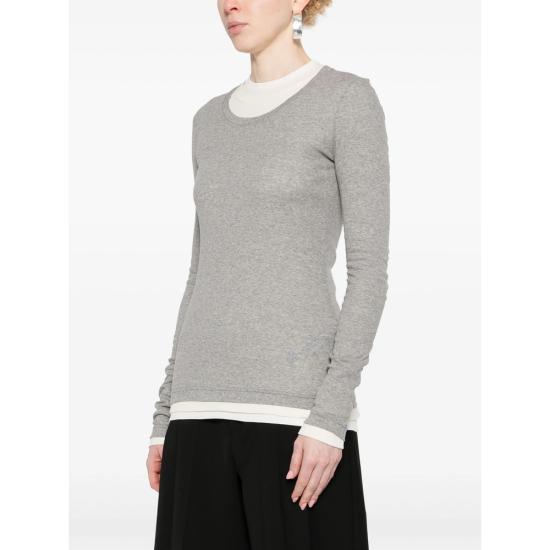 25SS 질샌더 긴팔 티셔츠 JTN357 J40FV0104 971 NEUTRALS GREY - JIL SANDER