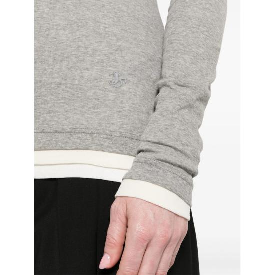 25SS 질샌더 긴팔 티셔츠 JTN357 J40FV0104 971 NEUTRALS GREY - JIL SANDER