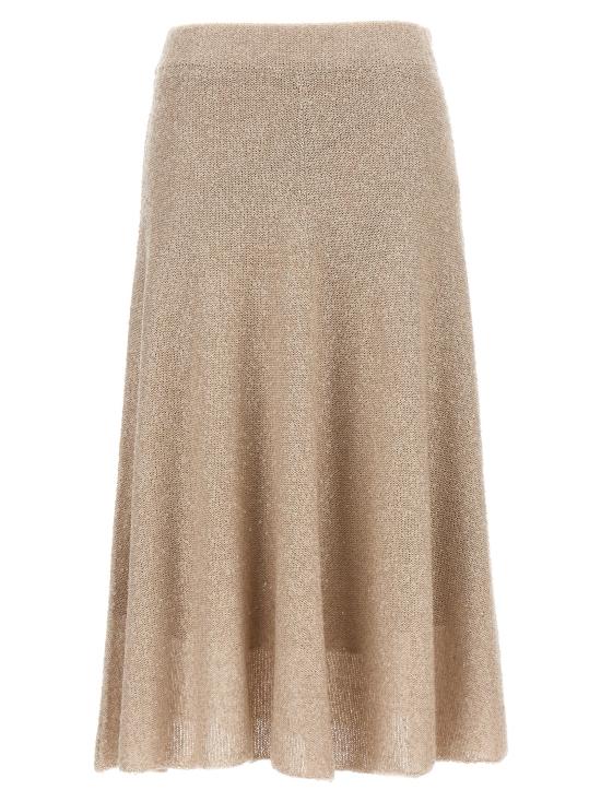 25FW 브루넬로 쿠치넬리 미디 스커트 MDJ547689C9589 Beige