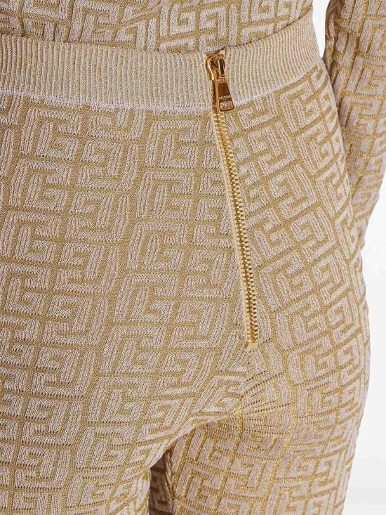  발망 레깅스 DF2PD005KH69GFM Beige - BALMAIN