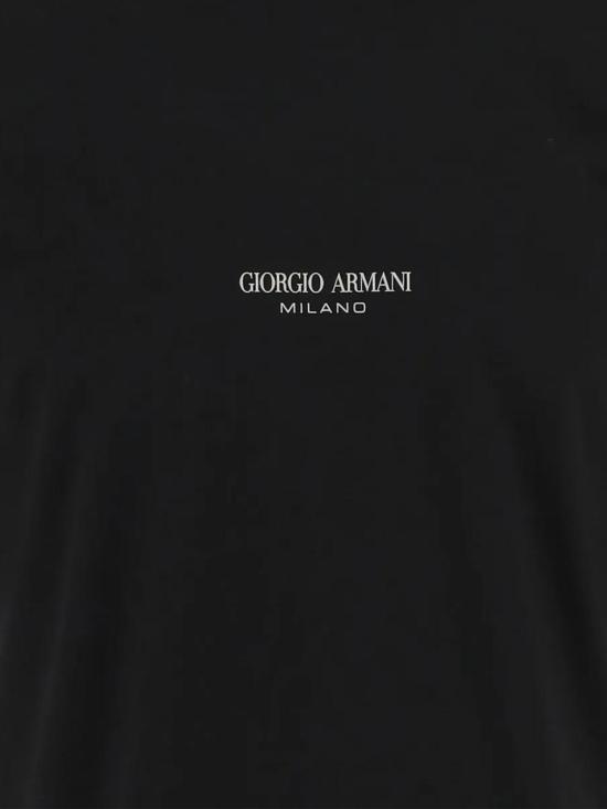 25SS 조르지오 아르마니 반팔 티셔츠 GM001085TE10629UC001 Black - GIORGIO ARMANI