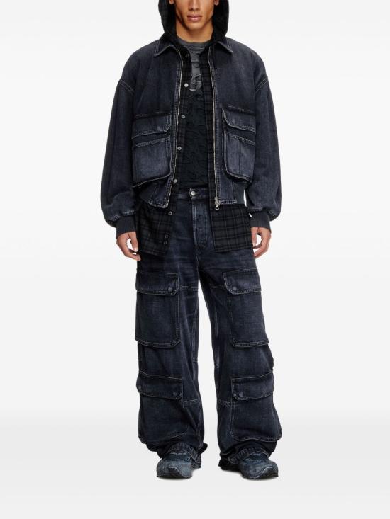 24FW 디젤 봄버 자켓 A15780007Z9 02 Black - DIESEL