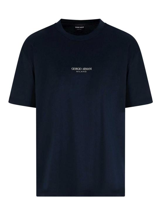 26SS 조르지오 아르마니 반팔 티셔츠 GM001085TE10629UB100 Blue