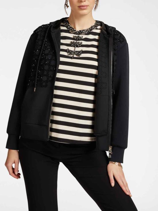  ELENA MIRO` 후드 티셔츠 G828Z000250N033 Black - OTHER BRANDS